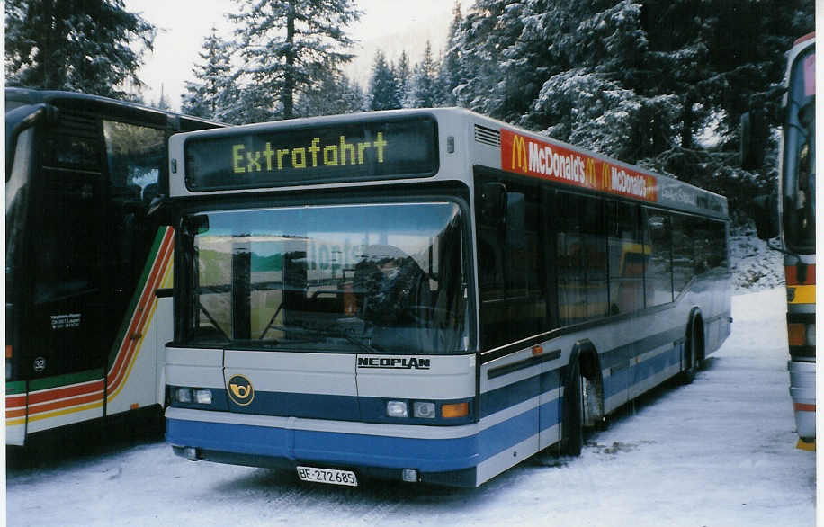 AAGI Interlaken - Nr. 35/BE 272'685 - Neoplan am 12. Januar 1999 in Adelboden, Unter dem Birg