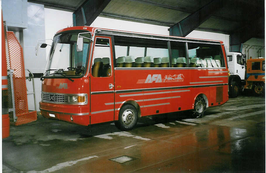 AFA Adelboden - Nr. 10/BE 26'774 - Setra (Jg. 1982/ex Frhlich, Zrich) am 31. Dezember 1999 im Autobahnhof Adelboden