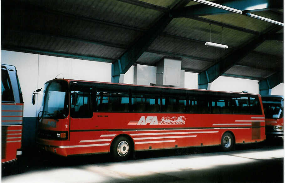 AFA Adelboden - Nr. 11/BE 26'701 - Setra (Jg. 1988) am 4. Juli 1998 im Autobahnhof Adelboden