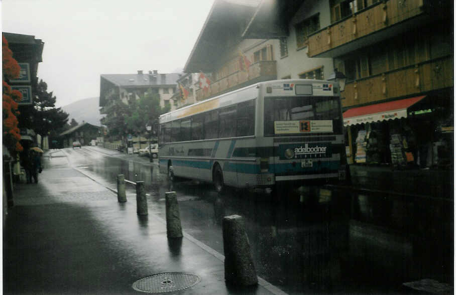 AFA Adelboden - Nr. 14/BE 43'089 - Setra (Jg. 1985/ex AAGI Interlaken Nr. 33) am 17. August 1997 beim Autobahnhof Adelboden
