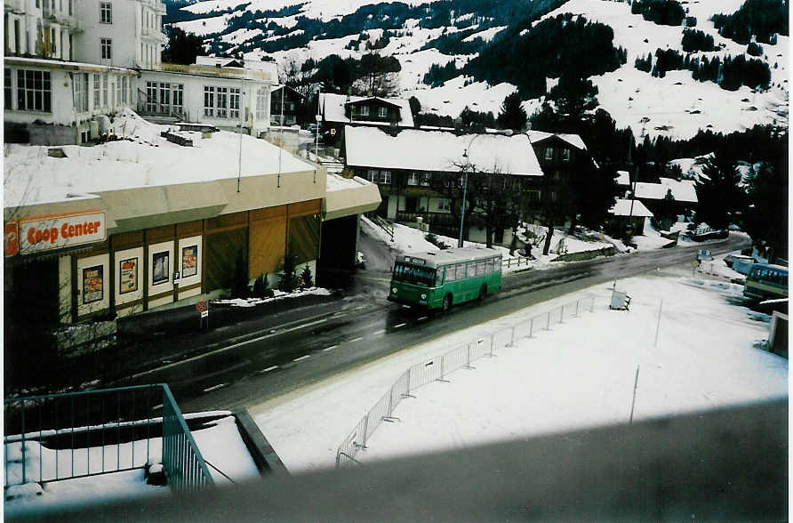 AFA Adelboden - Nr. 2/BE 263'015 - FBW/FHS (Jg. 1965/ex BVB Basel Nr. 51) im Januar 1988 in Adelboden, Landstrasse