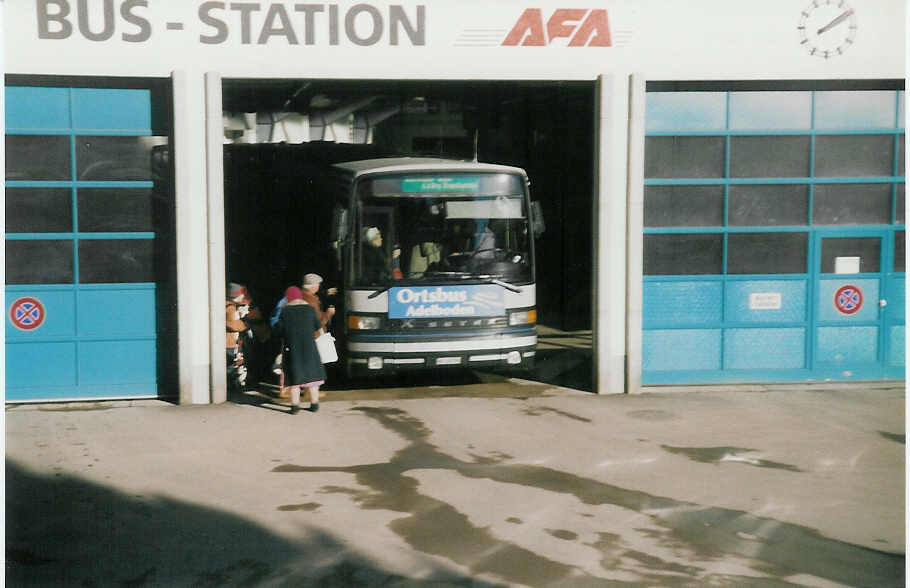 AFA Adelboden - Nr. 4/BE 26'704 - Setra (Jg. 1986/ex AAGI Interlaken Nr. 32) am 12. Januar 1997 im Autobahnhof Adelboden