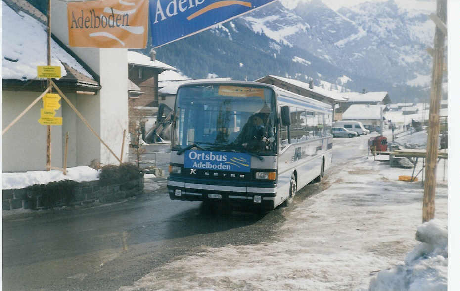 AFA Adelboden - Nr. 4/BE 26'704 - Setra (Jg. 1986/ex AAGI Interlaken Nr. 32) am 18. Januar 1997 in Adelboden, Boden