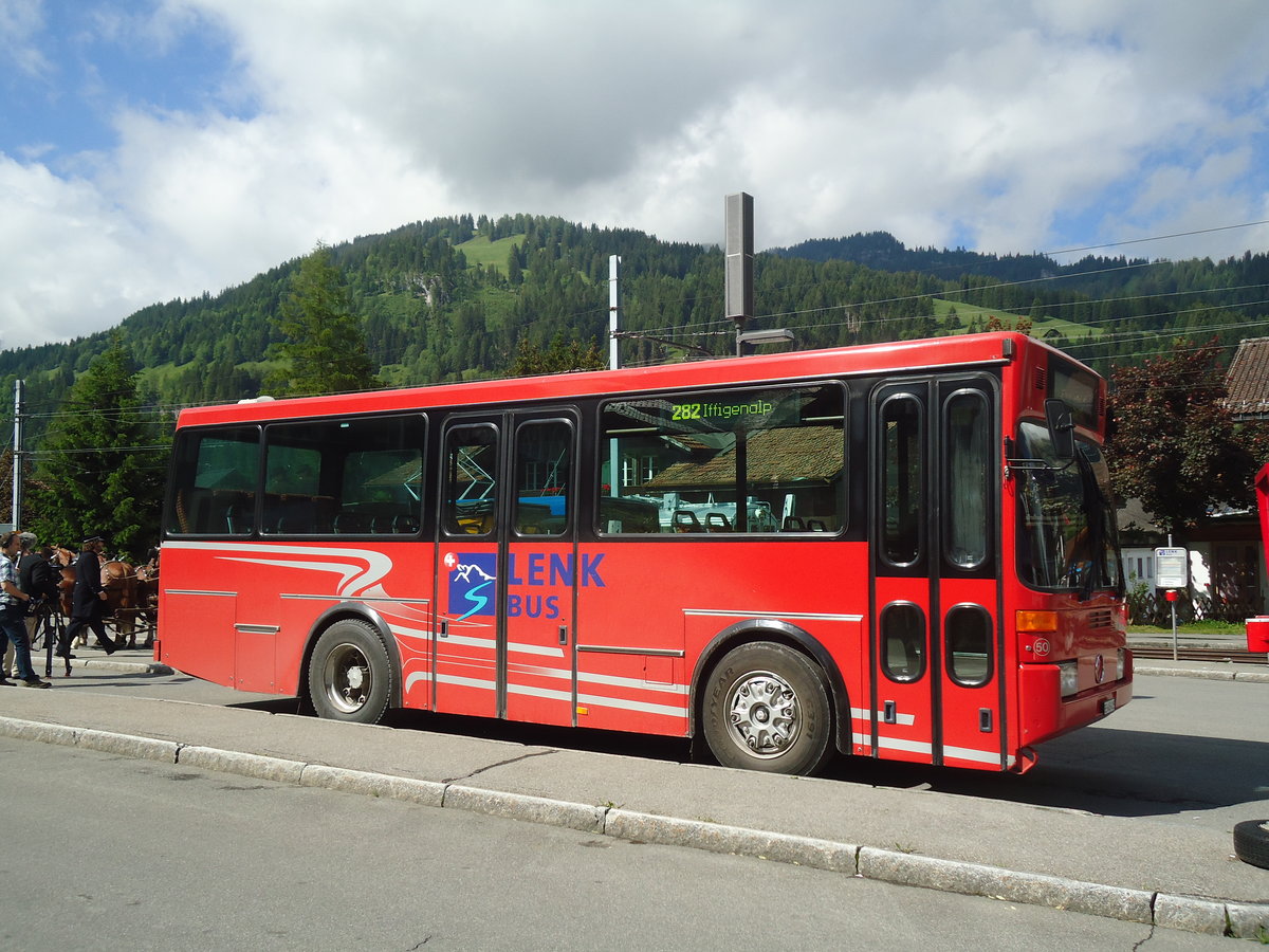 AFA Adelboden - Nr. 50/BE 645'415 - Vetter (Jg. 1989/ex AVG Grindelwald Nr. 21) am 10. Juni 2012 beim Bahnhof Lenk