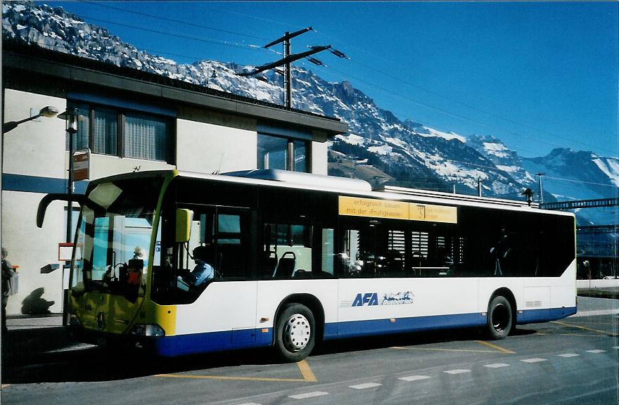 AFA Adelboden - Nr. 94/BE 398'916 - Mercedes (Jg. 2006) am 24. Februar 2008 beim Bahnhof Frutigen