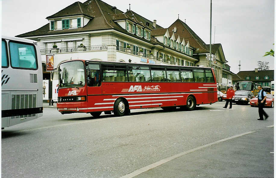 AFA Adelboden - Nr. 9/BE 26'709 - Setra (Jg. 1990) am 19. April 2000 beim Bahnhof Thun