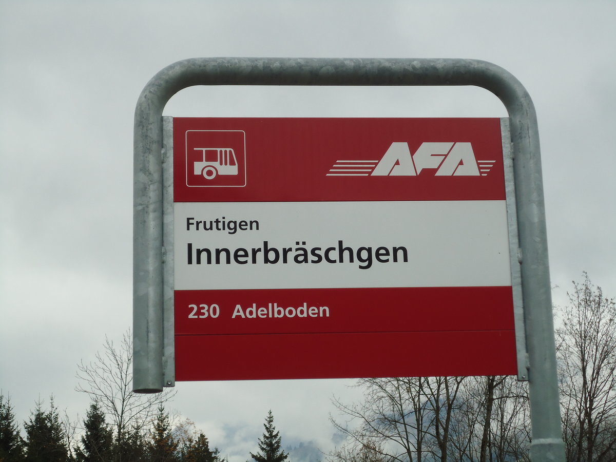 AFA-Haltestelle - Frutigen, Innerbrschgen - am 15. November 2010