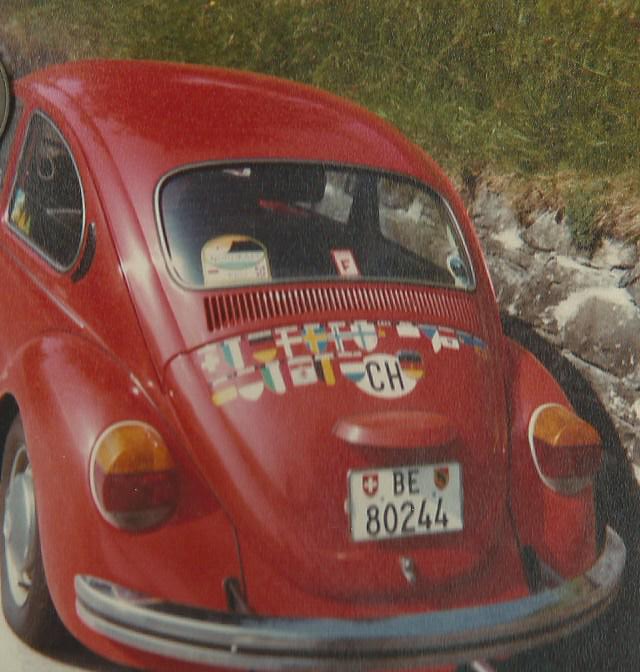 Bereiste Lnder mit dem VW-Kfer im Jahr 1983 in Scharnachtal
