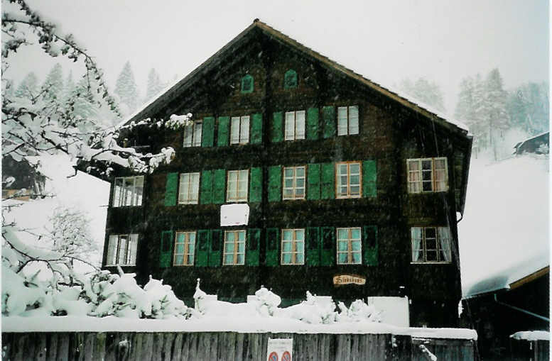 Das Studhuus am 21. November 1987 in Adelboden