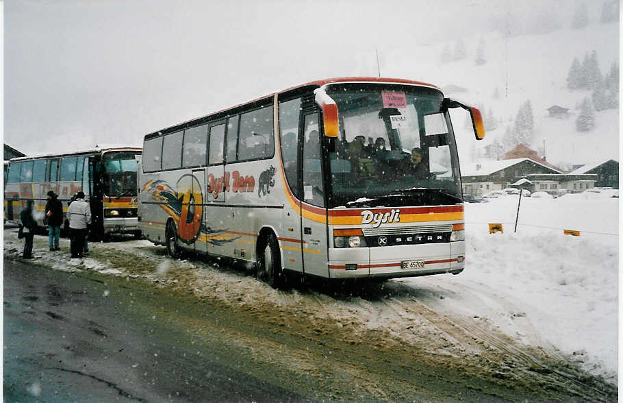 Dysli, Bern - Nr. 28/BE 65'700 - Setra am 20. Februar 2000 in Adelboden, Kreuzweg