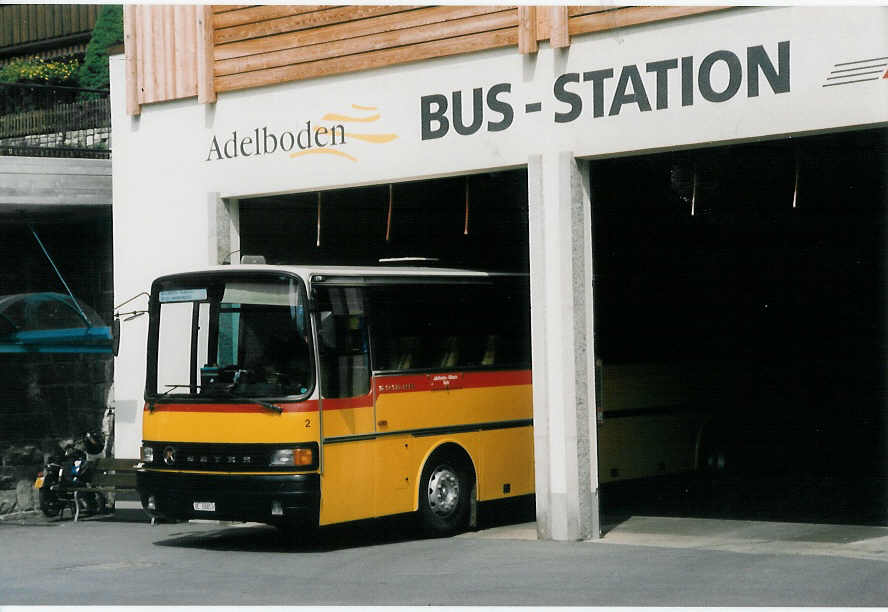 Geiger, Adelboden - Nr. 2/BE 26'853 - Setra am 16. August 1998 im Autobahnhof Adelboden