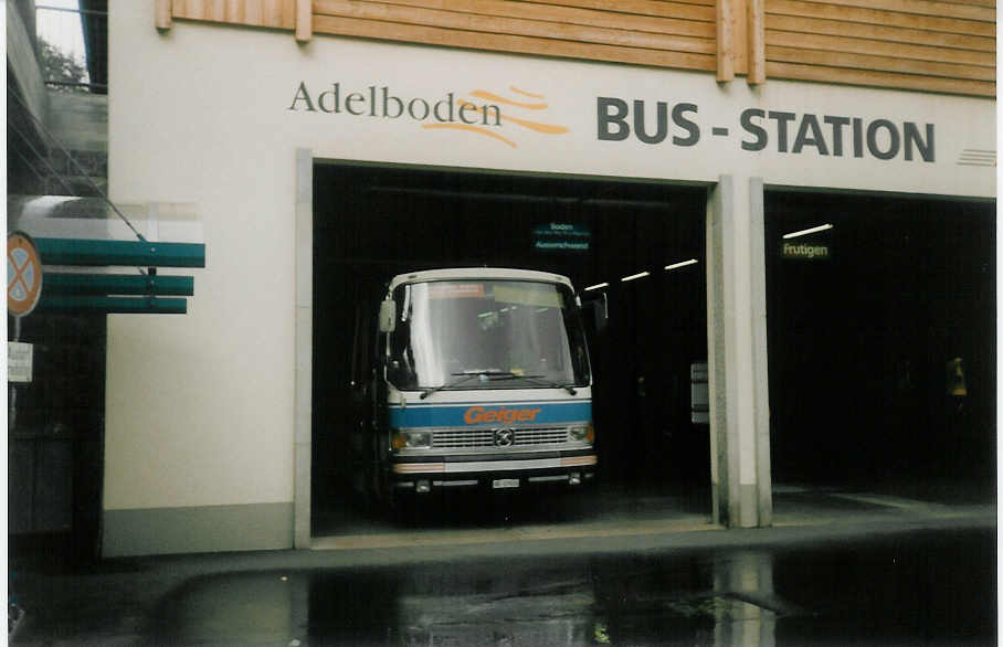 Geiger, Adelboden - Nr. 5/BE 27'928 - Setra am 17. August 1997 im Autobahnhof Adelboden