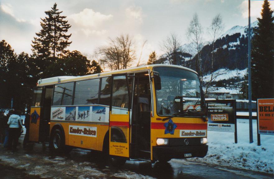 Kander-Reisen, Frutigen - Nr. 2/BE 52'682 - Vetter (ex AVG Grindelwald Nr. 23) am 14. Dezember 2008 beim Bahnhof Frutigen