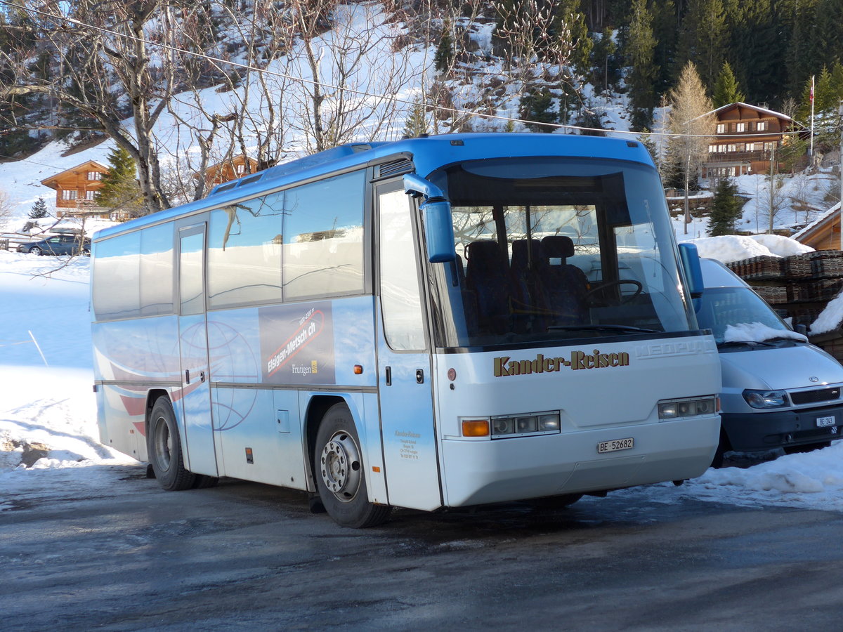 Kander-Reisen, Frutigen - Nr. 3/BE 52'682 - Neoplan (ex LLB Susten Nr. 8) am 20. Februar 2014 in Achseten, Elsigbach