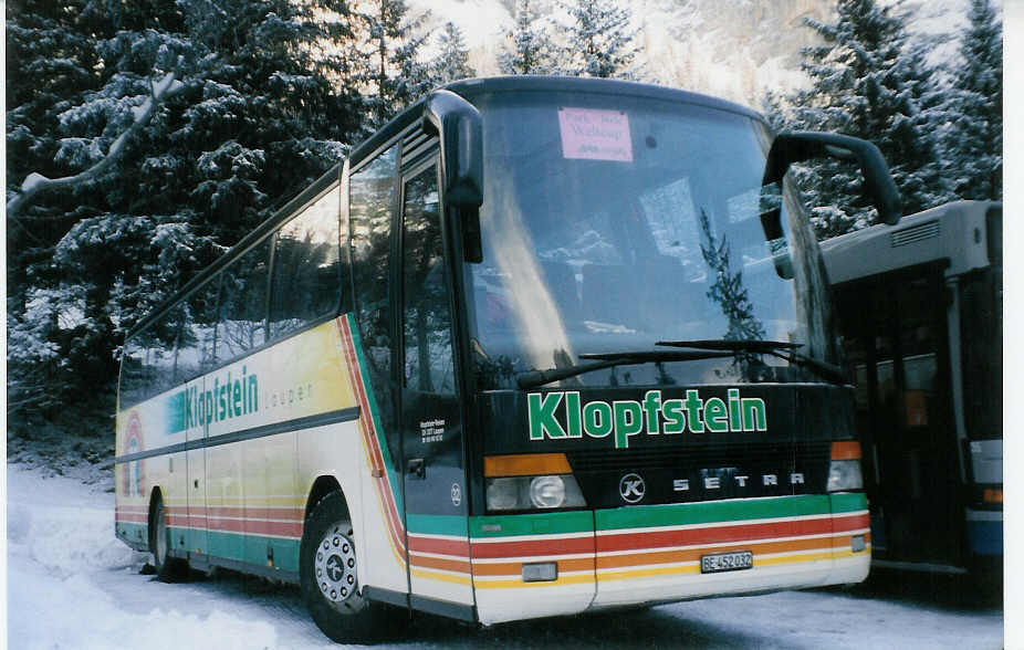 Klopfstein, Laupen - Nr. 32/BE 452'032 - Setra am 12. Januar 1999 in Adelboden, Unter dem Birg