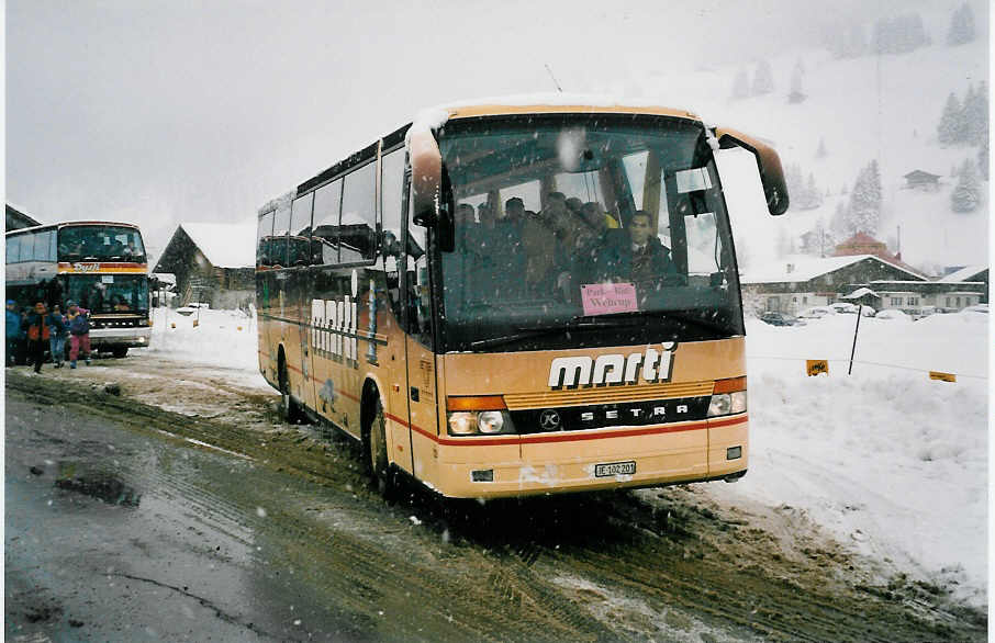 Marti, Kallnach - Nr. 12/BE 102'201 - Setra am 20. Februar 2000 in Adelboden, Kreuzweg