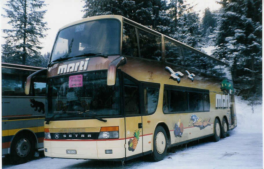 Marti, Kallnach - Nr. 28/BE 393'210 - Setra am 12. Januar 1999 in Adelboden, Unter dem Birg