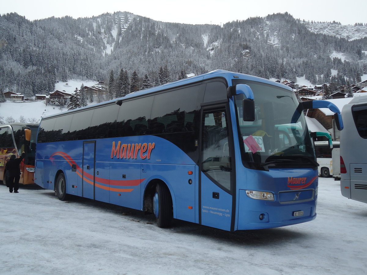 Maurer, Spiez - BE 55'513 - Volvo am 7. Januar 2012 in Adelboden, ASB
