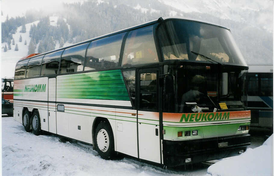 Neukomm, Horboden - BE 145'930 - Neoplan am 12. Januar 1999 in Adelboden, Boden