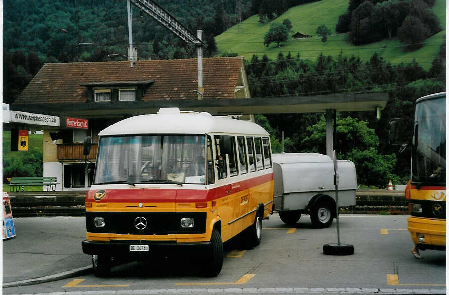 Portenier, Adelboden - Nr. 6/BE 26'710 - Mercedes (ex Geiger, Adelboden Nr. 6) am 25. Juni 2005 beim Bahnhof Reichenbach