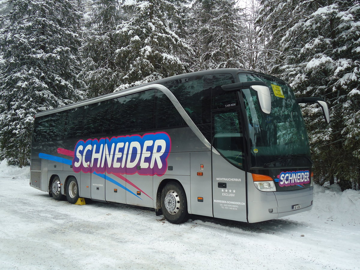 Schneider, Kirchberg - BE 4334 - Setra am 7. Januar 2012 in Adelboden, Unter dem Birg