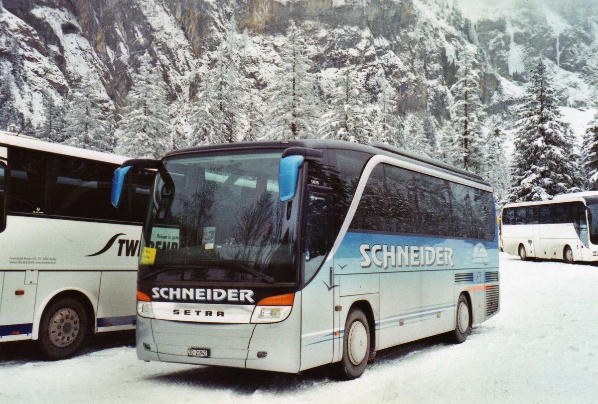 Schneider, Langendorf - SO 21'942 - Setra am 9. Januar 2010 in Adelboden, Unter dem Birg