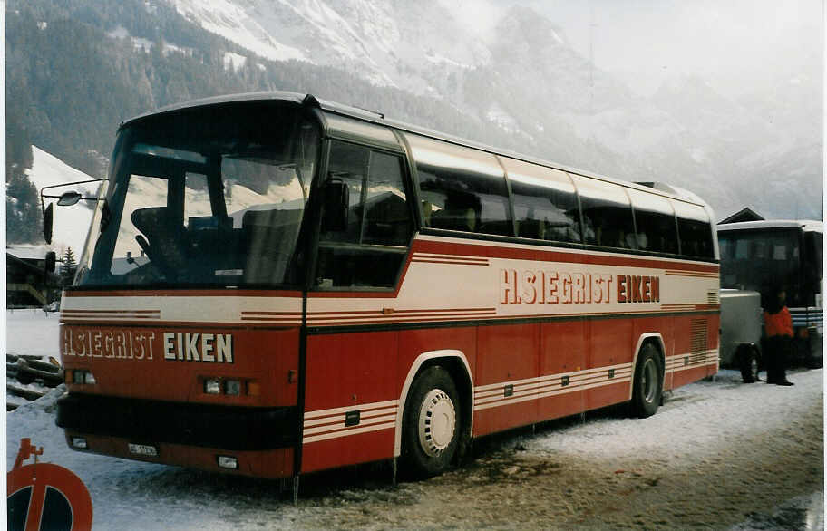 Siegrist, Eiken - AG 17'236 - Neoplan am 12. Januar 1999 in Adelboden, Boden