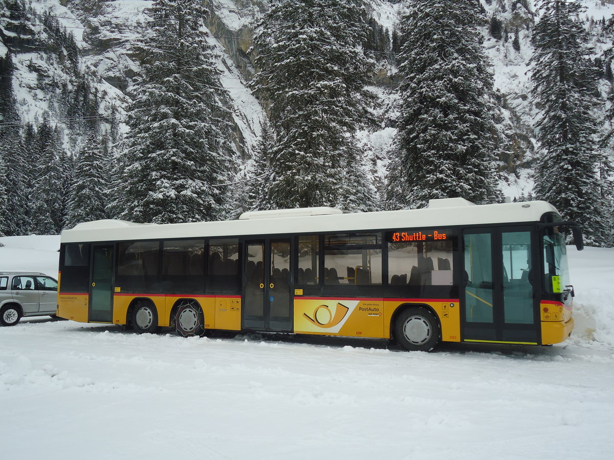 Steiner, Messen - SO 136'226 - Scania/Hess am 7. Januar 2012 in Adelboden, Unter dem Birg