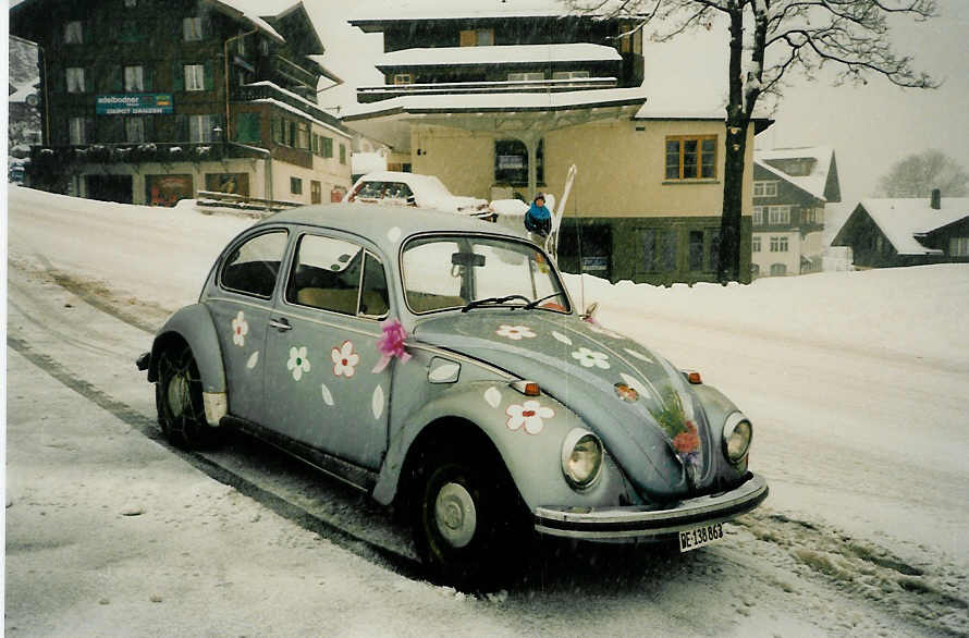 VW-Kfer - BE 138'863 - am 21. November 1987 in Adelboden, Mhleport