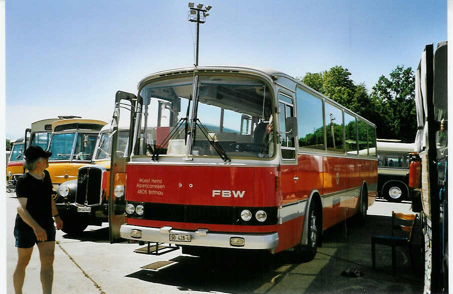 West, Brittnau - SO 428 U - FBW/R&J (Jg. 1976/ex Wespe, Altsttten; ex AFA Adelboden Nr. 19) am 18. Juni 2006 in Hinwil, AMP