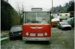 AFA Adelboden - Nr. 11 - Saurer/Hess (Jg. 1965/ex Roth, Chur Nr. 10) im April 1988 in Adelboden, Margeli