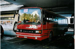 AFA Adelboden - Nr. 12/BE 26'702 - Setra (Jg. 1985) am 6. Januar 2002 beim Bahnhof Frutigen