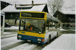 AFA Adelboden - Nr. 51/BE 539'151 - MAN (Jg. 1996/ex BAM Morges Nr. 5) am 19. Februar 2006 beim Bahnhof Lenk