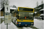 AFA Adelboden - Nr. 51/BE 539'151 - MAN (Jg. 1996/ex BAM Morges Nr. 5) am 19. Februar 2006 beim Bahnhof Lenk