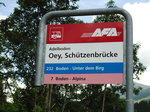 AFA-Haltestelle - Adelboden, Oey, Schtzenbrcke - am 11.