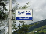 LenkBus-Haltestelle - Lenk, Badgssli - am 25.