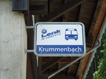 LenkBus-Haltestelle - Lenk, Krummenbach - am 25. Juli 2010