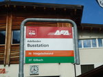 AFA-Haltestelle - Adelboden, Busstation - am 5. September 2010