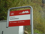 AFA-Haltestelle - Achseten, Schmitten - am 11. Oktober 2010