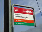 AFA-Haltestelle - Adelboden, Heinrichseggen - am 11. Oktober 2010