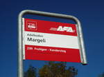 AFA-Haltestelle - Adelboden, Margeli - am 11. Oktober 2010