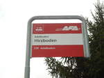 AFA-Haltestelle - Adelboden, Hirzboden - am 15.