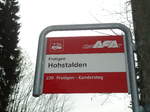 AFA-Haltestelle - Frutigen, Hohstalden - am 15. November 2010
