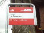 AFA-Haltestelle - Frutigen, Heilsarmee - am 15. November 2010