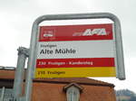 AFA/PostAuto-Haltestelle - Frutigen, Alte Mhle - am 15. November 2010