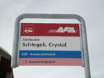 AFA-Haltestelle - Adelboden, Schlegeli, Crystal - am 28. November 2010