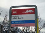 AFA-Haltestelle - Adelboden, Schnbhl - am 28.