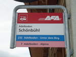 AFA-Haltestelle - Adelboden, Schnbhl - am 28. November 2010