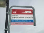 AFA-Haltestelle - Adelboden, Ausserschwand Schulhaus - am 28. November 2010