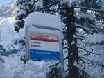 AFA-Haltestelle - Kandersteg, Gemmi - am 26. Dezember 2010